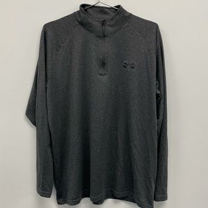 Gray Under Armour Quarter Zip Longsleeve